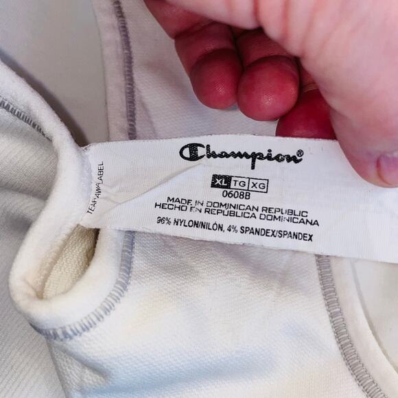 Champion‎ Sports Bra - Women's Size XL - In White - Pad Free - Picture 4 of 5